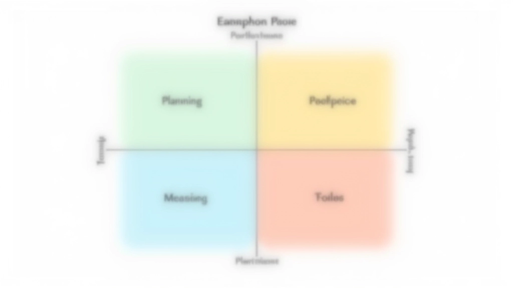 Eisenhower Matrix diagram met vier vakken: belangrijk-urgent, belangrijk-niet-urgent, niet belangrijk-urgent, niet belangrijk-niet urgent