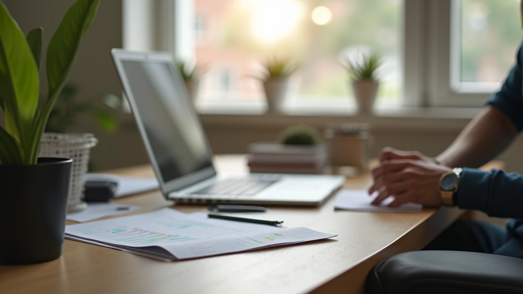 Modern werkplek met planning tools en productiviteitsmateriaal